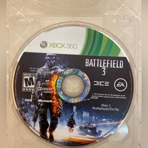 Battlefield 3 Microsoft Xbox 360 disc 1